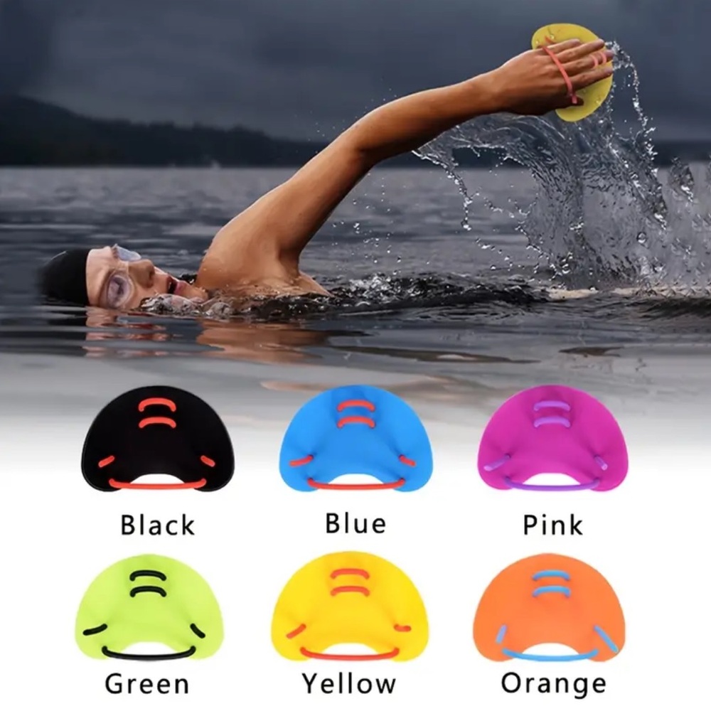 💥FREE💥 w/ $25+purchase Swimming Training Paddles (White/Pink)